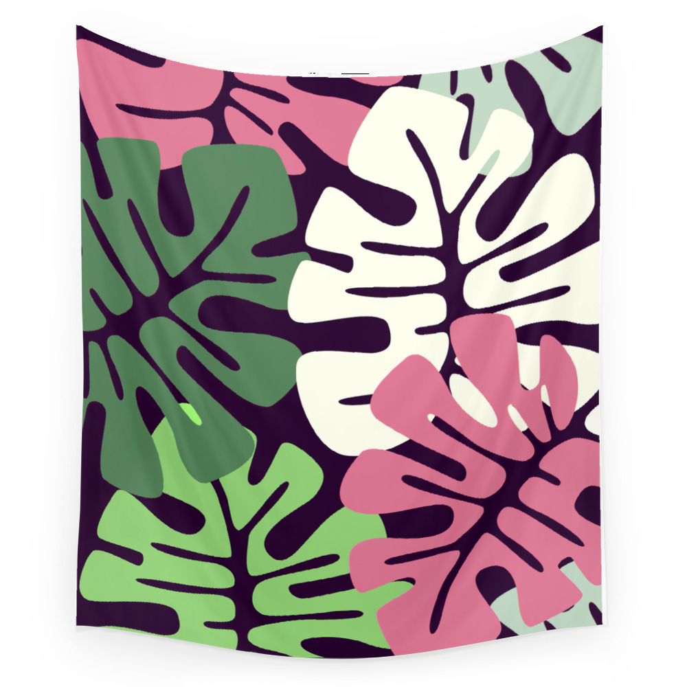 Monstera Wall Tapestry by thindesign
