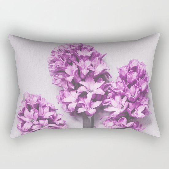Pink Hyacinths Rectangular Pillow