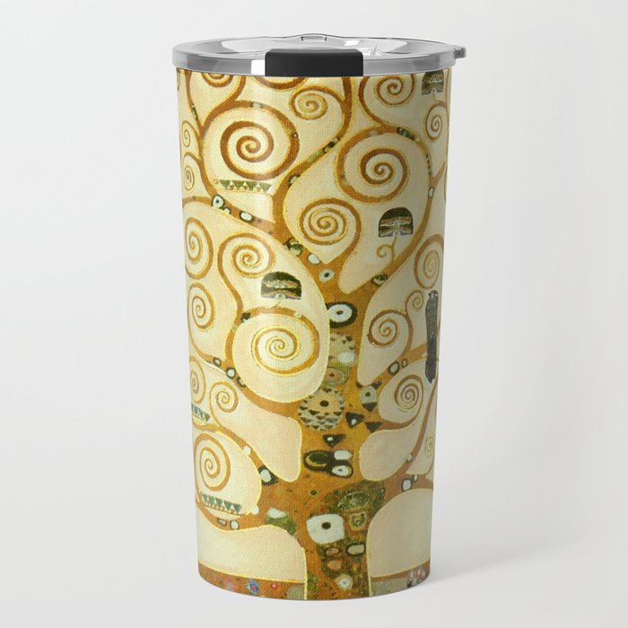 Gustav Klimt The Tree Of Life Travel Mug By Artgallery Society6