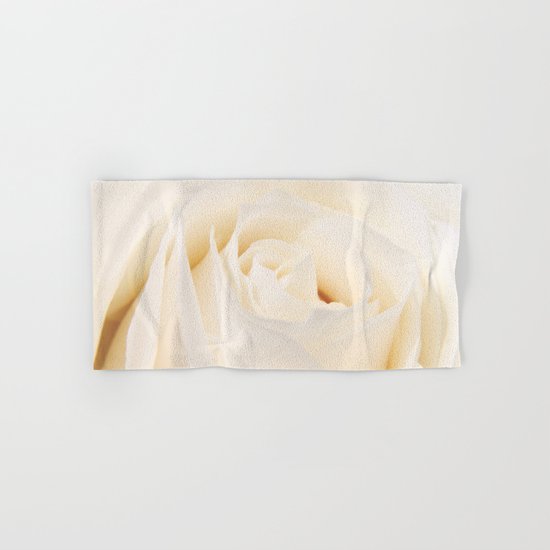 White Winterrose - Rose- Roses Hand & Bath Towel