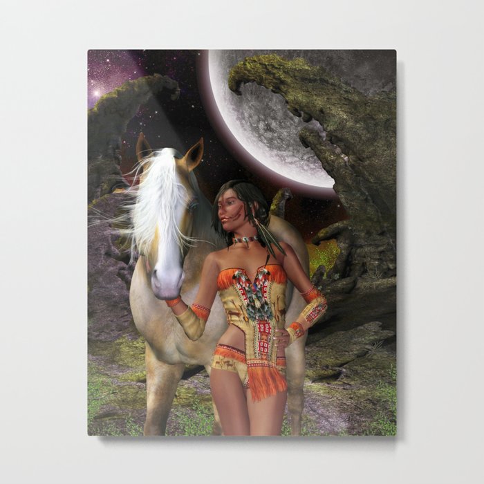 Native Beauty Metal Print