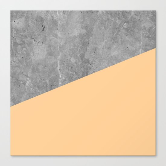 Geometry 101 Orange Sherbet Canvas Print
