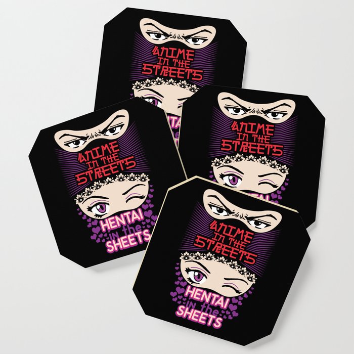 Anime In The Streets Hentai In The Sheets Coaster By Anziehend