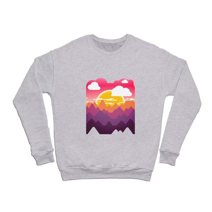 Sunset Mountains Crewneck Sweatshirt