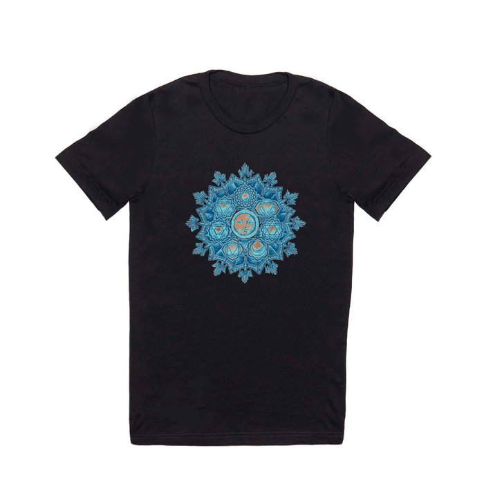 Alyson Anahata Seven Chakra Sun Flower Mandala 1 T Shirt