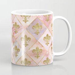 Fleur-de-lis pattern Pastel Quartz Mug