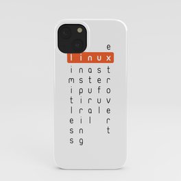 Linux - limitless, inspiring, natural, useful, extrovert - horizontal iPhone Case