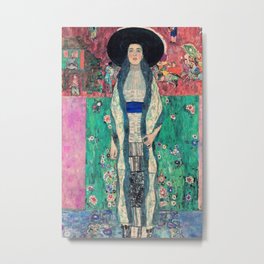 Klimt Portrait of Adelle Bloch-Bauer II Metal Print | Symbolism, Lady, Modernism, Portrait, People, Vintagepainting, Woman, Adellebloch Bauer, Oiloncanvas, Gustavklimt 