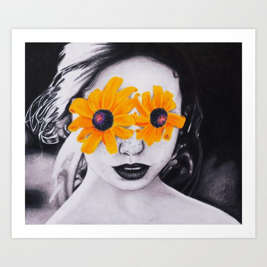 black-eyed susan Art Print