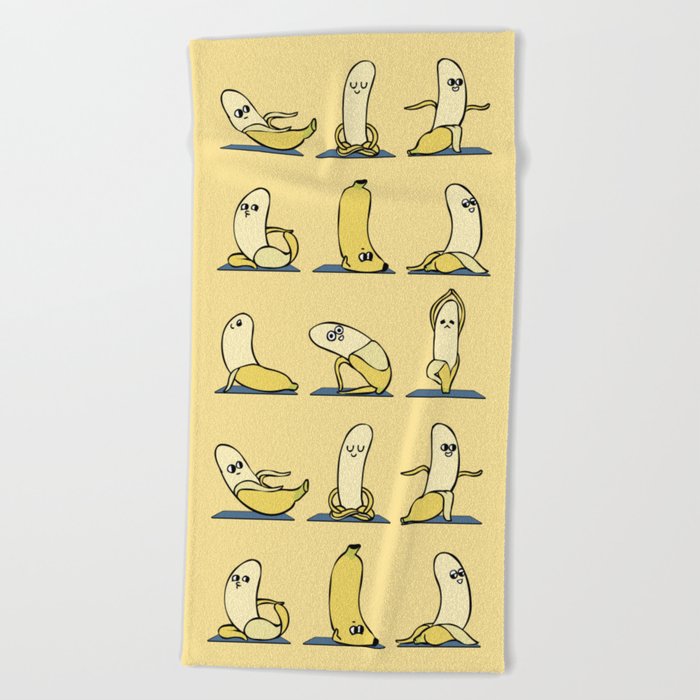 Banana Yoga Beach Towel
