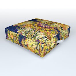 Paging Broug 3 Outdoor Floor Cushion | Hatching, Drafting, Acrylic, 3D, Cartoon, Oil, Graphite, Concept, Pattern, Typography 