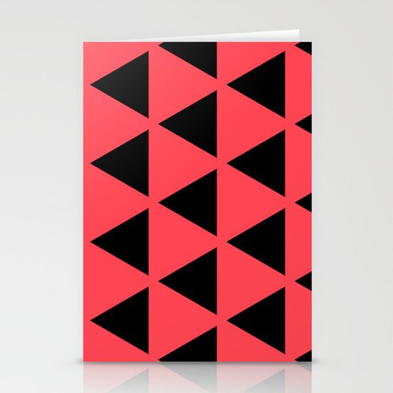 Sleyer Black on Pink Pattern Stationery Cards