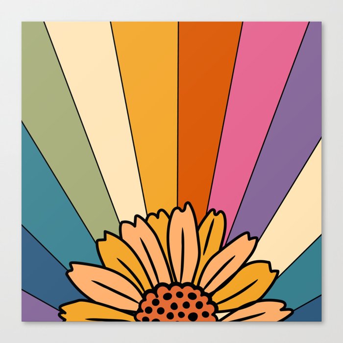 sunshine and rainbows Canvas Print