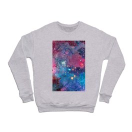 Colorful Cosmos | Magenta-Pink & Cyan Crewneck Sweatshirt