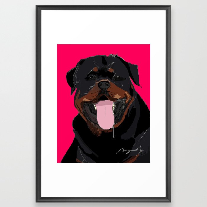 Rottweiler Framed Art Print