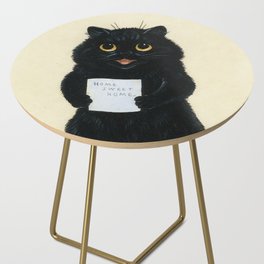 Home Sweet Home Cat - Louis Wain Side Table
