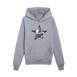 Shiny Silver Disco Ball Star Kids Pullover Hoodies