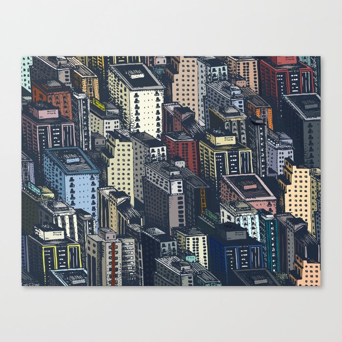 In the city Canvas Print