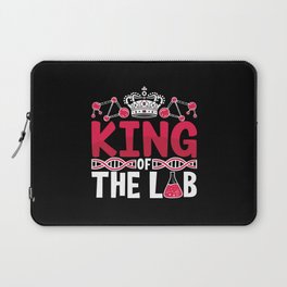 King Of The Lab Tech Laboratory Technician Science Laptop Sleeve
