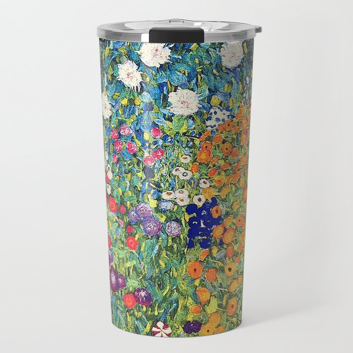 Gustav Klimt Flower Garden 2 Travel Mug