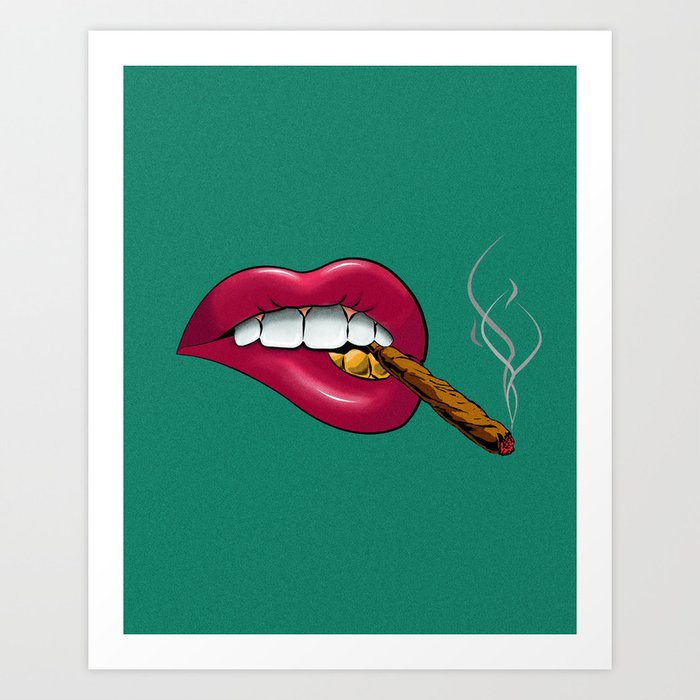 Blunt and grillz Art Print