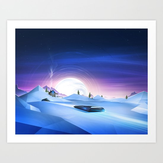 Cold Chase Art Print