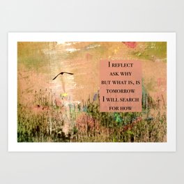 Search for How Reflection Art Print