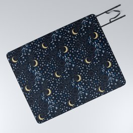 Moon Among the Stars - Stars At Night Version Picnic Blanket