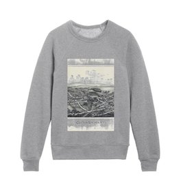 Illustrated Map of Clifton Springs-New York-1892 Kids Crewneck
