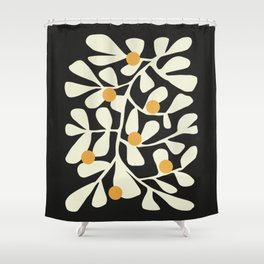 Summer Bloom: Matisse Night Edition Shower Curtain