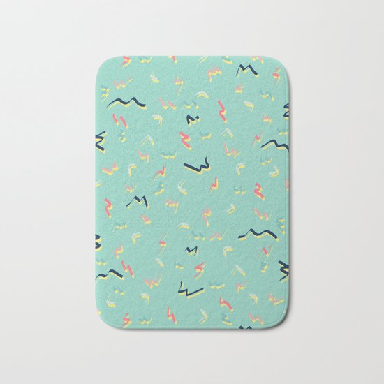 Playful Scribbles #society6 #decor #buyart Bath Mat