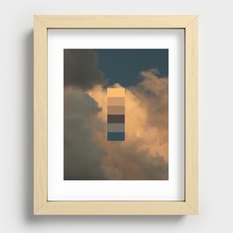 Views & Colour 1 - Balcony Clouds Recessed Framed Print