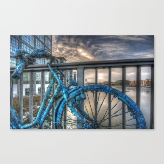 Fishy bike Canvas Print