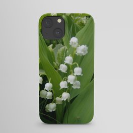 Pure White Lily of the Valley Flower Macro Photograph iPhone Case