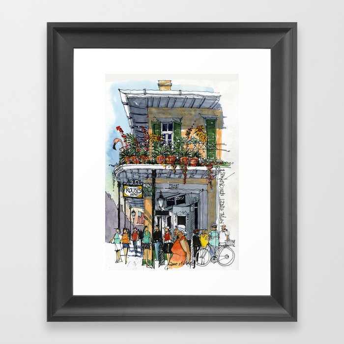 Royal Street New Orleans Framed Art Print by James Richards Society6