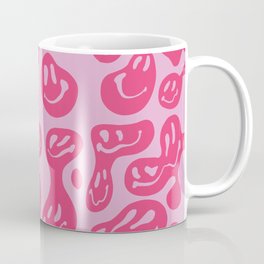 Pink Dripping Smiley Coffee Mug