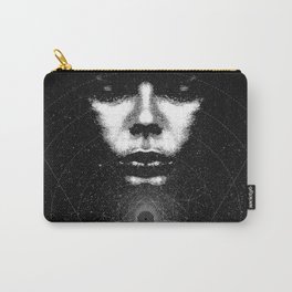Destination Carry-All Pouch | Sci-Fi, Vector, Black and White, Space 