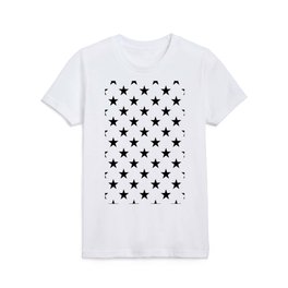STARS DESIGN (BLACK-WHITE) Kids T Shirt