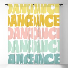 Dance in Candy Pastel Lettering Blackout Curtain