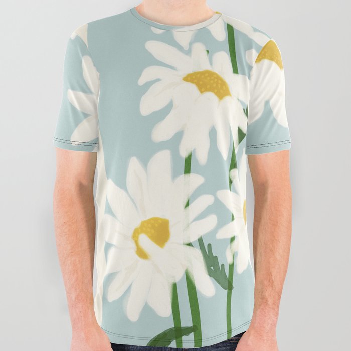 Flower Market - Oxeye daisies All Over Graphic Tee