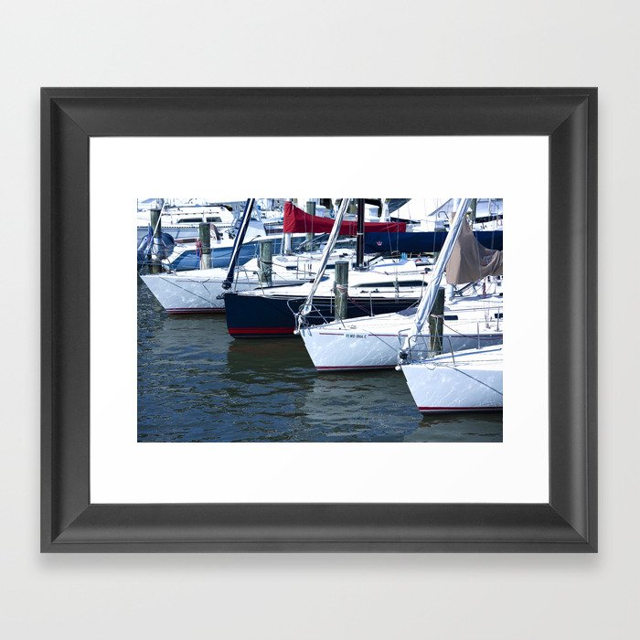 Annapolis Harbor X Nautical Art Framed Art Print