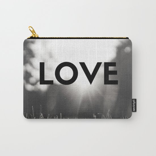LOVE Sunshine Scenery (Valentine's Day Gifts / Black & White Valentine Day Gift) Carry-All Pouch