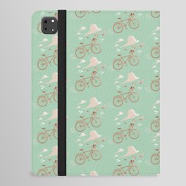 Spring Bike Mint and Tea iPad Folio Case
