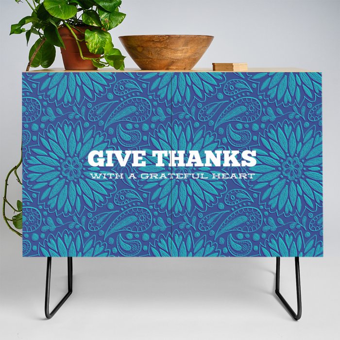 Give Thanks with a Grateful Heart Credenza