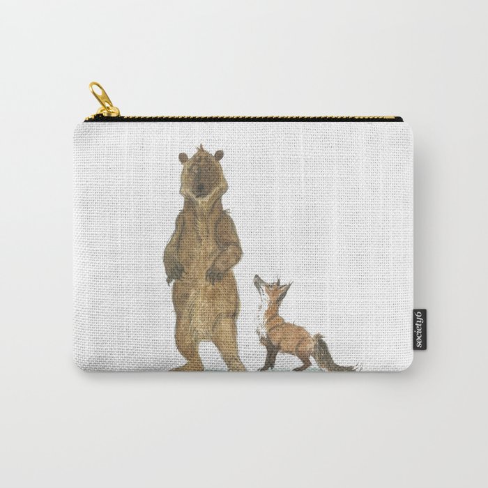 Bear and Fox Carry-All Pouch