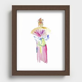 Fan Dancer Recessed Framed Print