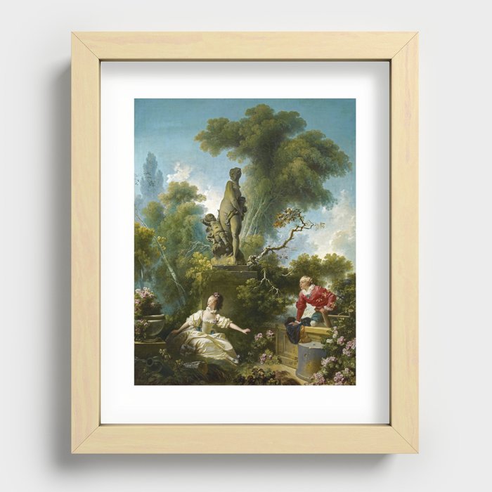The Progress of Love, The Meeting, 1771-1773 by Jean-Honore Fragonard Recessed Framed Print