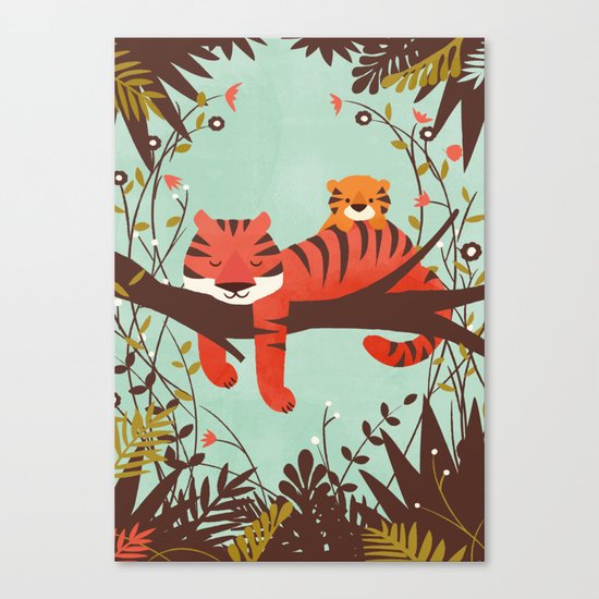 Sleeping Tiger Canvas Print