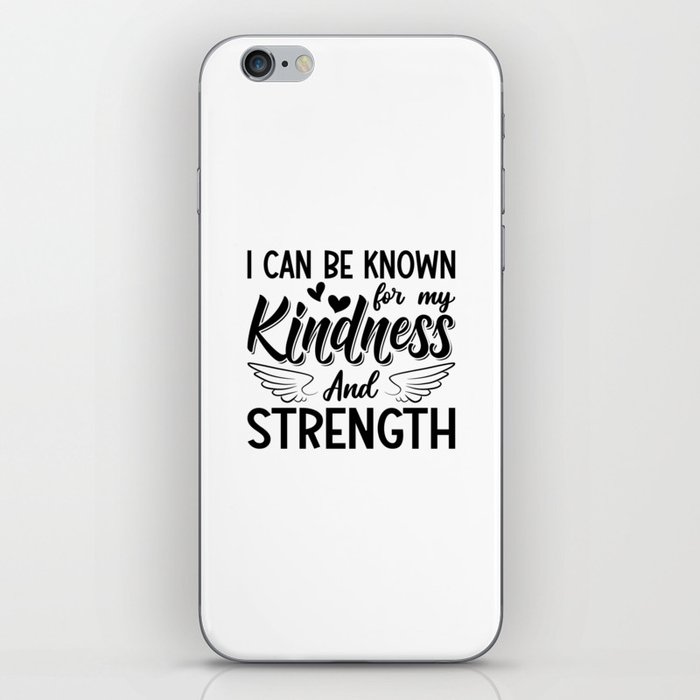 Mental Health Kindness And Strength Anxiety Anxie iPhone Skin