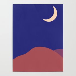 Desert by night Poster